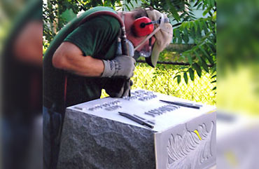 adding letters to grave marker