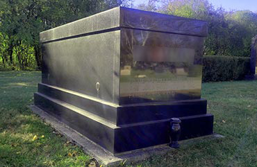 Mausoleum in cemetery