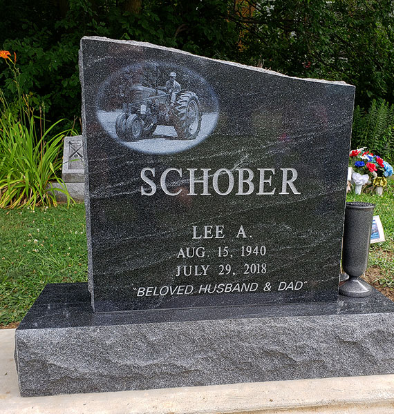 tombstone - Schober w/tractor