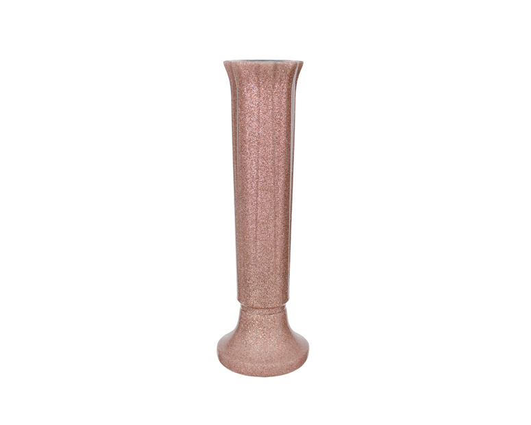 Tiara - Sunset Rose finish headstone vase